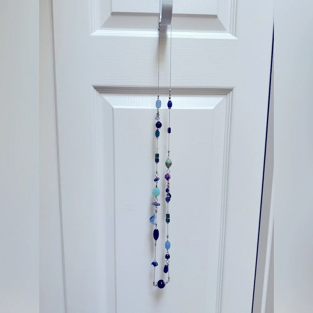 22" Lane Bryant glass bead silver tone necklace - Picture 4 of 11